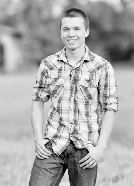 boy wearing plaid shirt